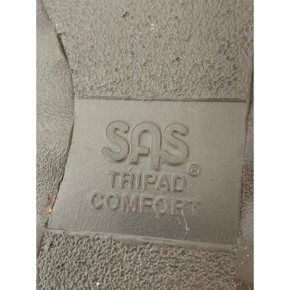 SAS Womens Huggy Black Leather Adjustable Comfort Sandals Size 8N M10094 - Picture 14 of 15